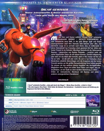 Big Hero 6 (Wielka szóstka) (Disney) [Blu-Ray]