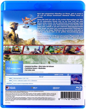 Planes: Fire & Rescue (Samoloty 2) (Disney) [Blu-Ray]