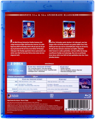 Wreck-It Ralph / Ralph Breaks the Internet (Ralph Demolka / Ralph Demolka w internecie) (Disney) [2xBlu-Ray]