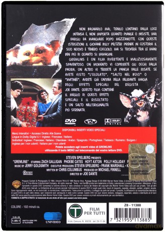 Gremlins (Gremliny rozrabiają) [DVD]