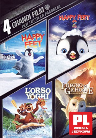 Happy Feet: Tupot małych stóp 1-2 / Sezon na misia / Legendy sowiego królestwa: Strażnicy Ga'Hoole [4DVD]