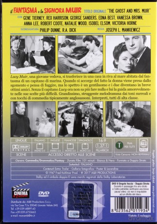The Ghost and Mrs. Muir (Duch i pani Muir) [DVD]