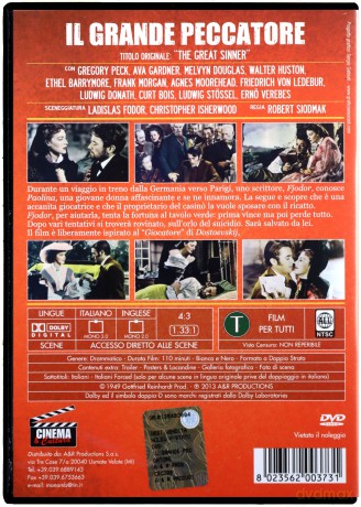 The Great Sinner (Wielki grzesznik) [DVD]