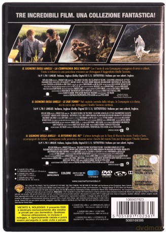 The Lord of the Rings 1-3 (Władca pierścieni 1-3) [3DVD]