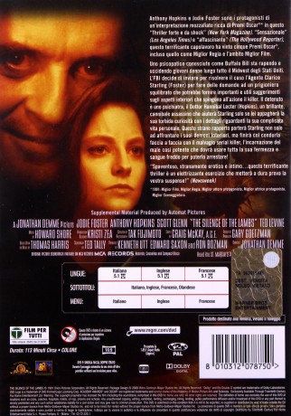 The Silence of the Lambs (Milczenie owiec) [DVD]