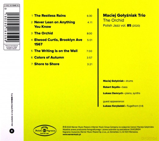 Maciej Gołyźniak Trio: The Orchid /Polish Jazz Vol. 85 [CD]