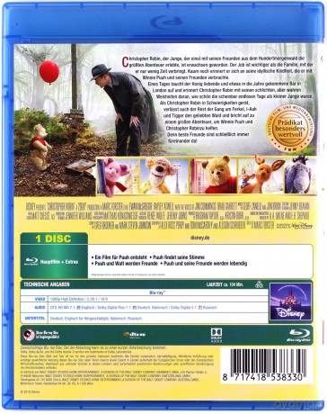 Christopher Robin (Krzysiu, gdzie jesteś?) (Disney) [Blu-Ray]