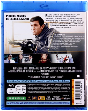 007 James Bond On Her Majesty's Secret Service (W tajnej służbie Jej Królewskiej Mości) [Blu-Ray]