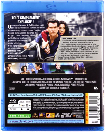 007 James Bond Tomorrow Never Dies (Jutro nie umiera nigdy) [Blu-Ray]