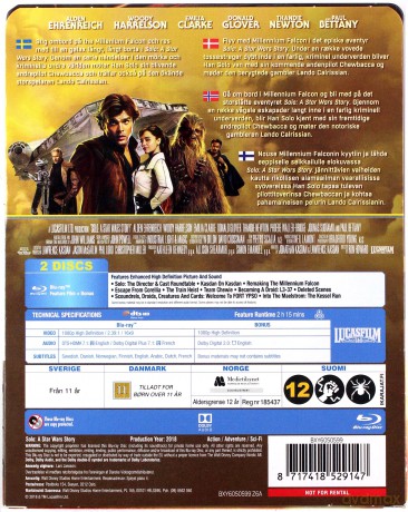 Solo: A Star Wars Story (Han Solo: Gwiezdne wojny - historie) (steelbook) [Blu-Ray]