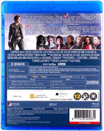 Rogue One: A Star Wars Story (Łotr 1. Gwiezdne wojny - historie) [Blu-Ray]