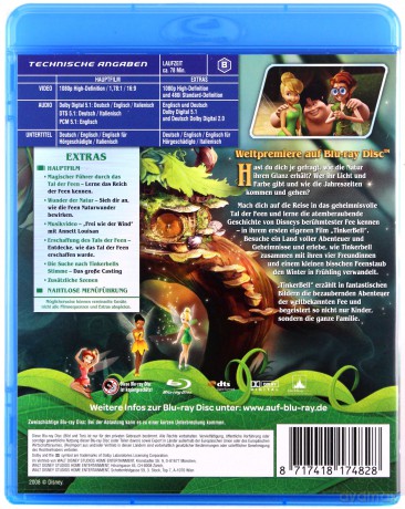Tinker Bell (Dzwoneczek) (Disney) [Blu-Ray]