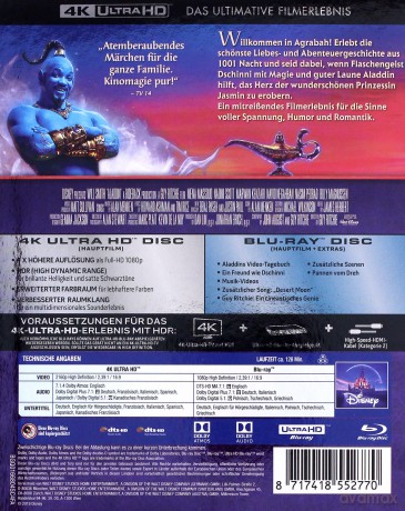 Aladdin (Aladyn) (Disney) [Blu-Ray 4K]+[Blu-Ray]