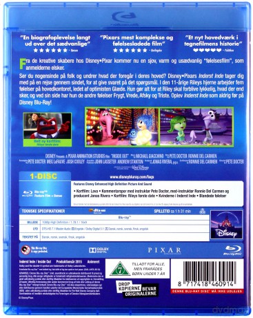 Inside Out (W głowie się nie mieści) (Disney) [Blu-Ray]