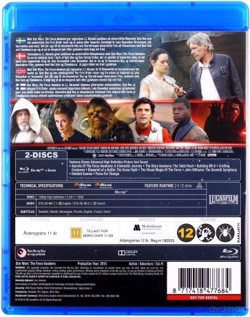 Star Wars: The Force Awakens (Gwiezdne wojny: Przebudzenie mocy) [Blu-Ray]