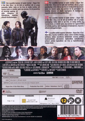Rogue One - A Star Wars Story (Łotr 1. Gwiezdne wojny - historie) [DVD]