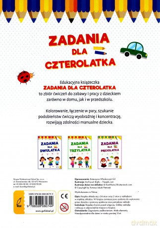 Akademia malucha. Zadania dla czterolatka [KSIĄŻKA]