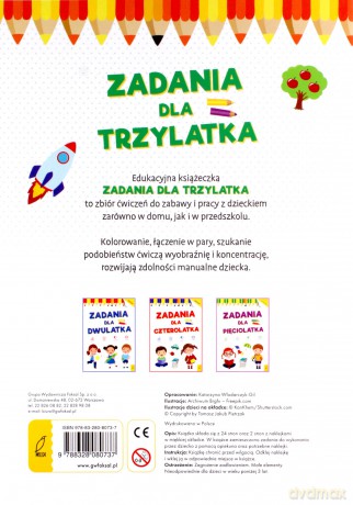 Akademia malucha. Zadania dla trzylatka [KSIĄŻKA]