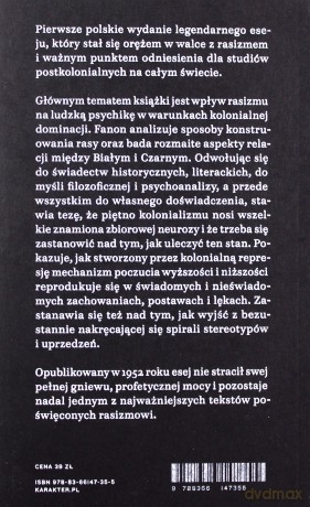Czarna skóra, białe maski - Frantz Fanon [KSIĄŻKA]