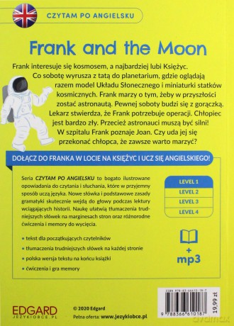 Czytam po angielsku. Frank and The Moon/Frank i Księżyc. Level 1 - Katarzyna Mojkowska [KSIĄŻKA]