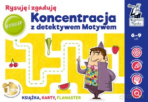 Kapitan Nauka .Koncentracja z detektywem Motywem. Rysuję i zgaduję - Agnieszka Biela [KSIĄŻKA]