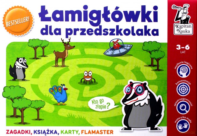 Kapitan Nauka. Łamigłówki dla przedszkolaka [KSIĄŻKA]