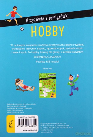 Krzyżówki i łamigłówki. Hobby [KSIĄŻKA]