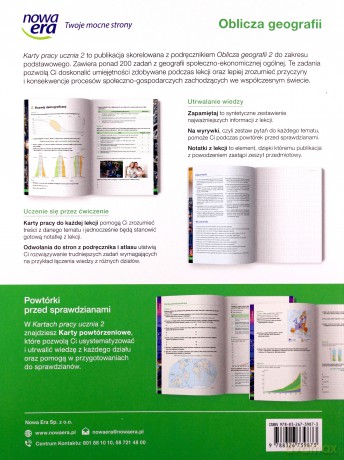 Nowe geografia oblicza geografii era karty pracy 2 liceum i technikum zakres podstawowy - Katarzyna Maciążek [KSIĄŻKA]