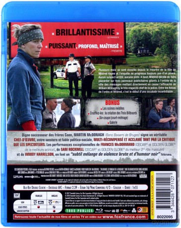 Three Billboards Outside Ebbing, Missouri (Trzy billboardy za Ebbing, Missouri) [Blu-Ray]
