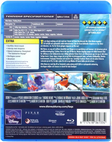 Finding Nemo (Gdzie jest Nemo?) (Disney) [Blu-Ray]