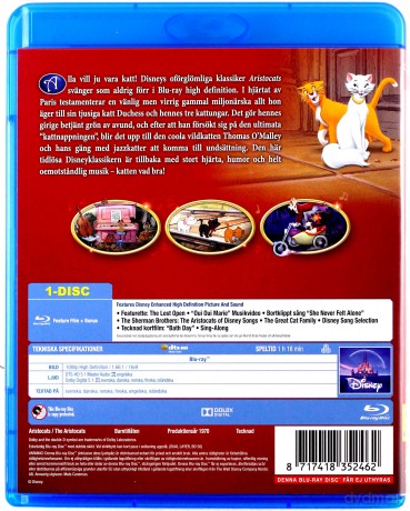 The Aristocats (Aryskotraci) (Disney) [Blu-Ray]