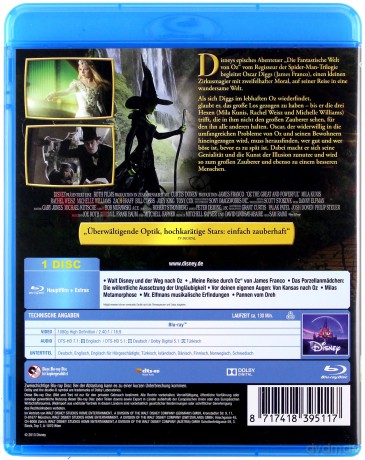 Oz the Great and Powerful (Oz: Wielki i Potężny) (Disney) [Blu-Ray]