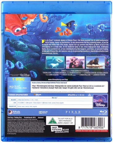 Finding Dory (Gdzie jest Dory?) (Disney) [Blu-Ray]