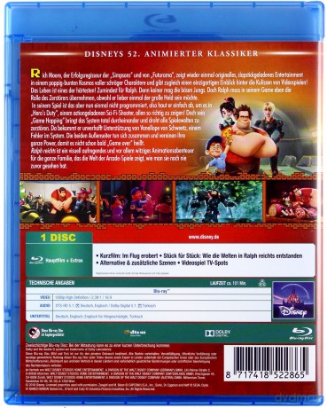 Wreck-It Ralph (Ralph Demolka) (Disney) [Blu-Ray]