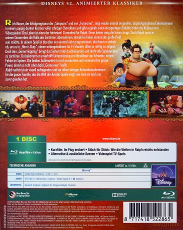 Wreck-It Ralph (Ralph Demolka) (Disney) [Blu-Ray]
