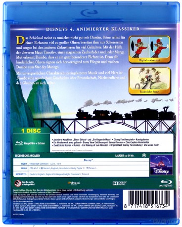 Dumbo (Disney) [Blu-Ray]