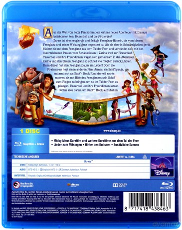 Dzwoneczek i tajemnica piratów (Disney) [Blu-Ray]