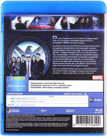 Agents of S.H.I.E.L.D. Season 1 (Agenci T.A.R.C.Z.Y.) [BOX] [5xBlu-Ray]