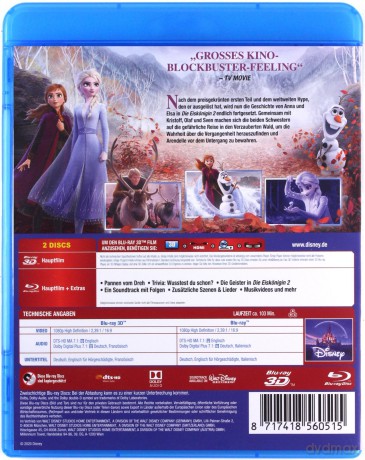Frozen II (Kraina lodu II) (Disney) [Blu-Ray 3D]+[Blu-Ray]