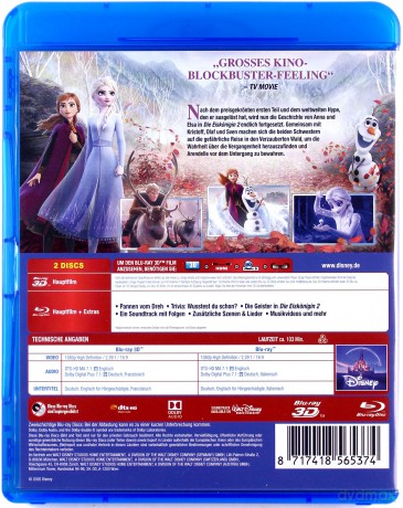 Frozen II (Kraina lodu II) (Disney) [Blu-Ray 3D]+[Blu-Ray]