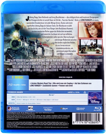 The Lone Ranger (Jeździec Znikąd) [Blu-Ray]