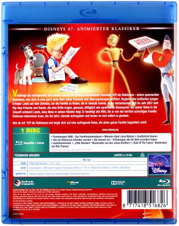 Meet the Robinsons (Rodzinka Robinsonów) (Disney) [Blu-Ray]