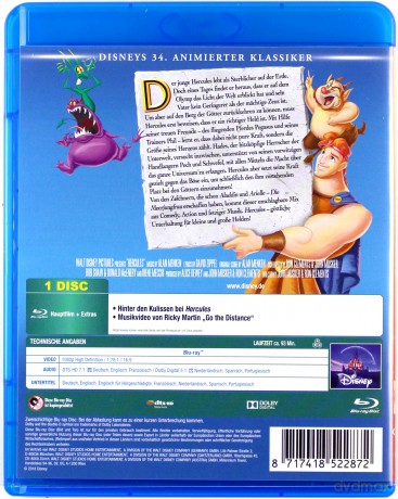 Hercules (Herkules) (Disney) [Blu-Ray]