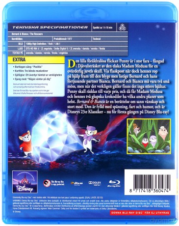 The Rescuers (Bernard i Bianka) (Disney) [Blu-Ray]