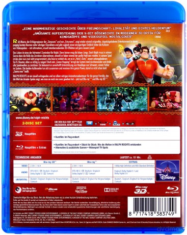 Wreck-It Ralph (Ralph Demolka) (Disney) [Blu-Ray 3D]+[Blu-Ray]