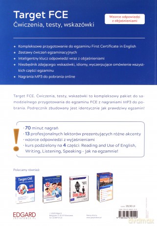 Angielski. Target FCE. Ćwiczenia, testy, wskazówki [KSIĄŻKA]