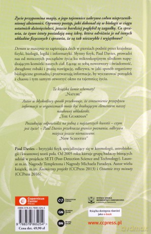 Demon w maszynie. Jak ukryte sieci informacji wyjaśniają tajemnicę życia - Paul Davies [KSIĄŻKA]