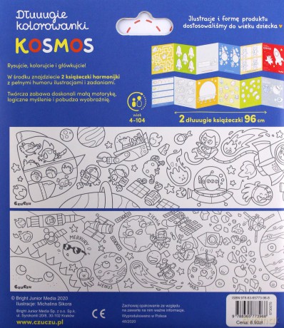 Dłuuugie kolorowanki Kosmos [KSIĄŻKA]