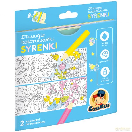 Dłuuugie kolorowanki Syrenki [KSIĄŻKA]