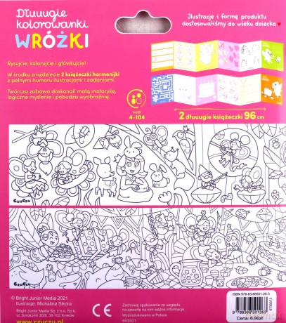 Dłuuugie kolorowanki Wróżki [KSIĄŻKA]